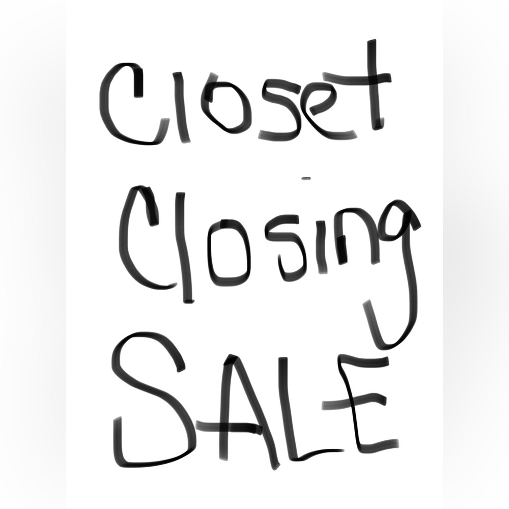 Closet Closing Sale Sign